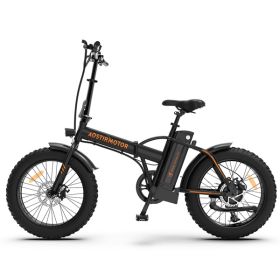 AOSTIRMOTOR Folding Electric Bicycle 500W Motor 20" Fat Tire With 36V/13Ah Li-Battery