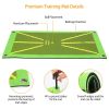 18.85x9.25x0.35in Golf Training Mat for Swing Detection Batting Path Feedback Practice Pad Portable Rolling Golf Training Aid Mat for Indoor Outdoor