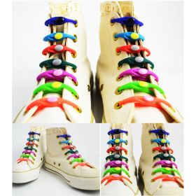 Silicone Elastic Multi-size Horn-shaped Shoelaces (Option: Mixed14)