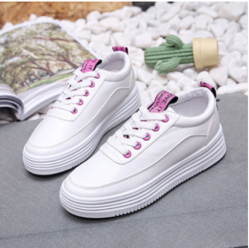 Breathable women Sneaker student casual canvas shoes (Option: Pink-38)