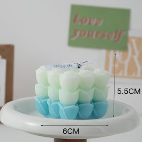 Flower Cube Aromatherapy Candle With Hand Creative Home Decoration Suit Shooting Props Wedding Tie (Option: Deep Sea Breath)