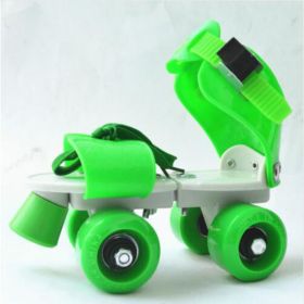 Double row skates (Option: Green-36)