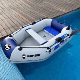 Rubber Boat Thickened Hard Bottom Motor Inflatable Boat Kayak Bare Boat (Option: Set14)