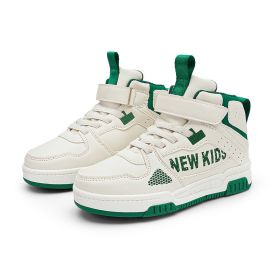 Children's Street Outdoor Sneakers (Option: Beige Green-28)