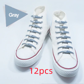 Silicone Elastic Multi-size Horn-shaped Shoelaces (Option: Gary)