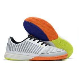 Mesh MD Shock Absorption Training Shoes Flat Bottom (Option: White Gray Orange-39)