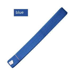 Simple Solid Color Taekwondo Belt Ribbon (Option: Blue Ribbon-220cm)