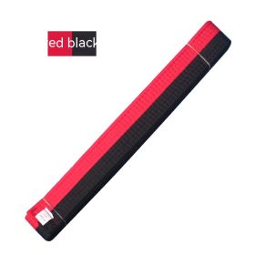 Simple Solid Color Taekwondo Belt Ribbon (Option: Red And Black Belt-220cm)