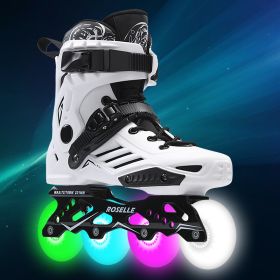 Inline Skates For Men And Women (Option: White full flashing wheel-42)