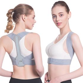 Posture Corrector; Adjustable Back Posture Correction Strap For Humpback Correction (Order A Size Up) (Color: Grey)