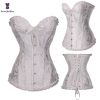 Sexy Women Steampunk Clothing Gothic Plus Size Corsets Lace Up Boned Overbust Bustier Waist Cincher Body Shaper Corselet S-6XL