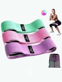 Resistance Band Elastic Hip Circle Fitness Squat Resistance Buttocks Circle Yoga (Color: Booty)