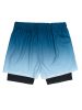 Summer Workout Gym Shorts with Zipper Pocket for Men