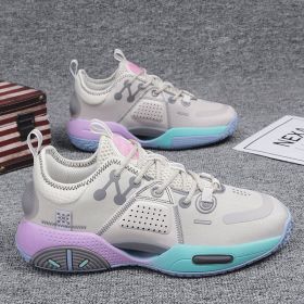 Cotton Candy Basketball Shoes Men's Sneakers (Option: Cotton Candy-45)