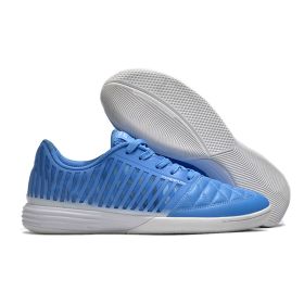 Mesh MD Shock Absorption Training Shoes Flat Bottom (Option: White & Sky Blue-45)