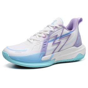 Unisex Shoes Mesh Basketball Shoes Breathable Fashion Luminous Wear-resistant Non-slip Trendy Training Sneakers (Option: ICE Blade-41)